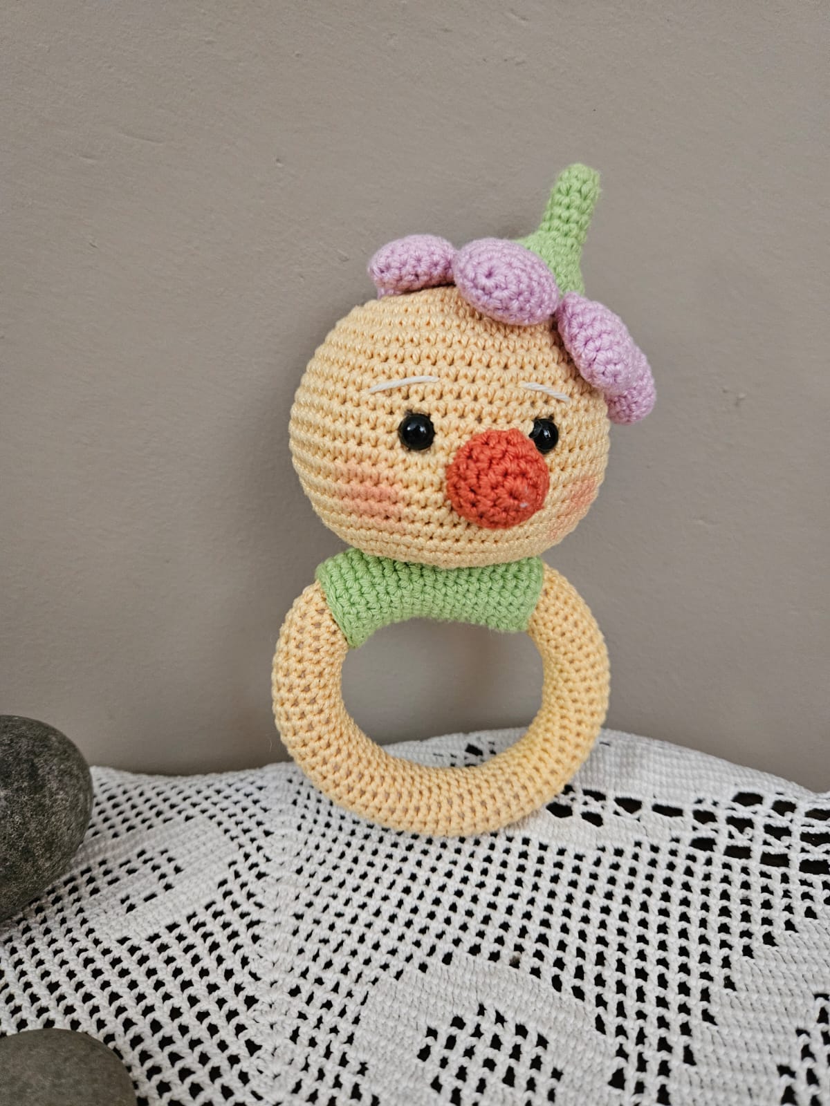 Flower duck rattle