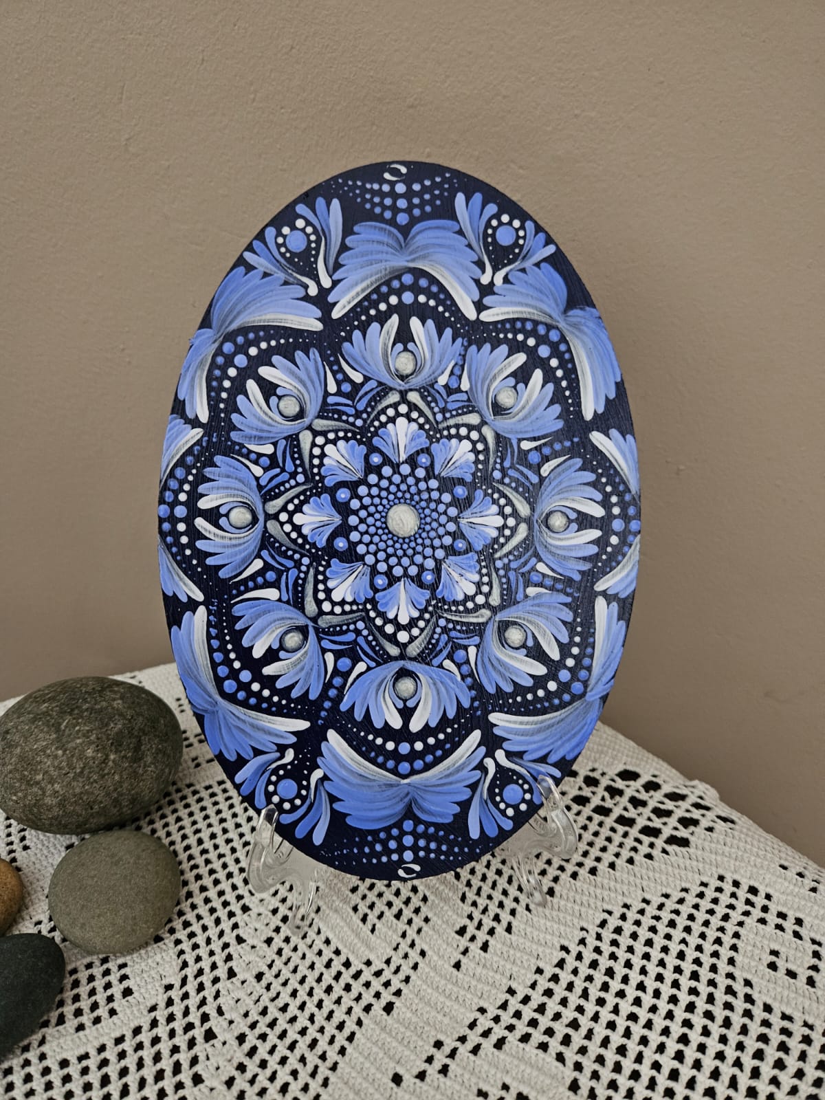 Oval blues mandala