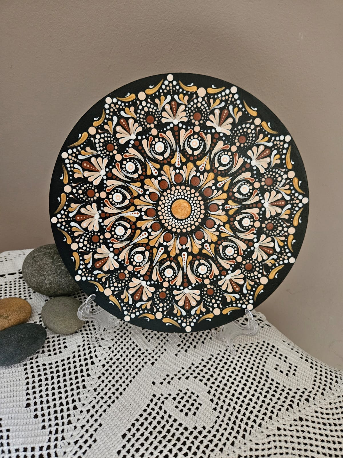 Round brown mandala